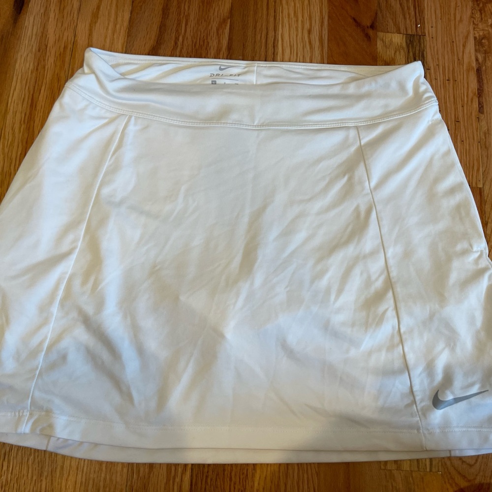 Nike white athletic skort
